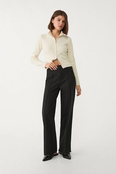 Stradivarius Interlock trousers with seam