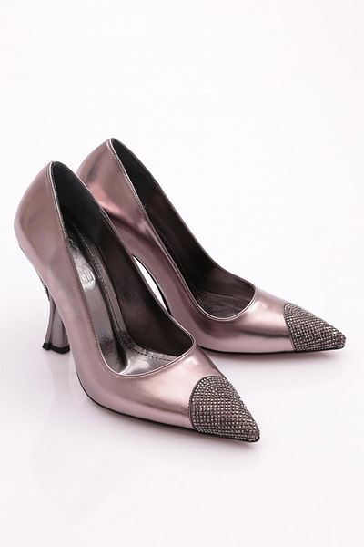 DGN Pantofi cu toc pentru femei Platinum Metallic - 24333210