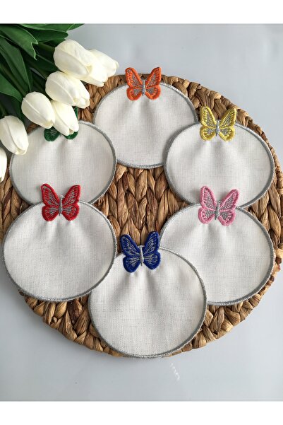 Etuval Linen 6 Adet Sunumluk Peçete,Kokteyl Peçete,Kahve Yanı Sunumluk,Bardak...