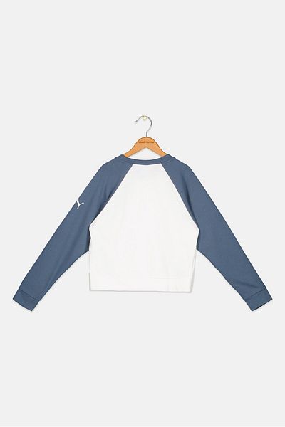 Puma Kids Boy Brand Logo Sweatshirt, White