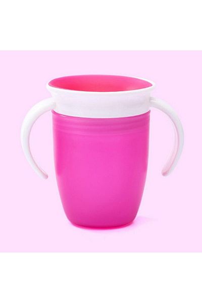 Choice Pink Silicone Cup Mouth 360 Leak Proof Sprinkling Magic Cup Baby Children Learn To Drink Anti Choke