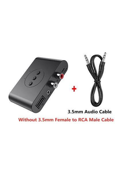 Choice NO RCA Cable Bluetooth 5.0 Audio Receiver NFC U Disk 3.5mm AUX RCA USB Stereo Music Wireless Adapter