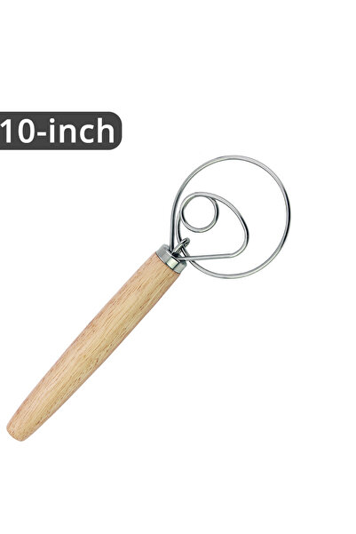 Choice خفاقة العجين الدنماركية ذات الثلاث حلقات مقاس 10 بوصات مقاس 10 بوصات م...