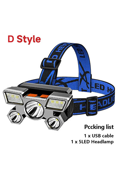 Choice Type D1 5 LED Flashlight Rechargeable with Built in Battery Strong Lig...