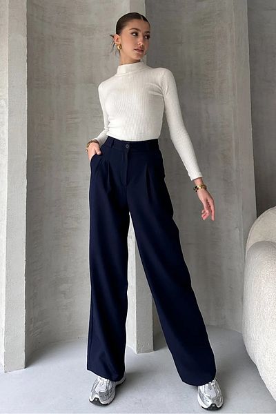 HATCELL Oversize Fabric Palazzo Trousers - Cut
