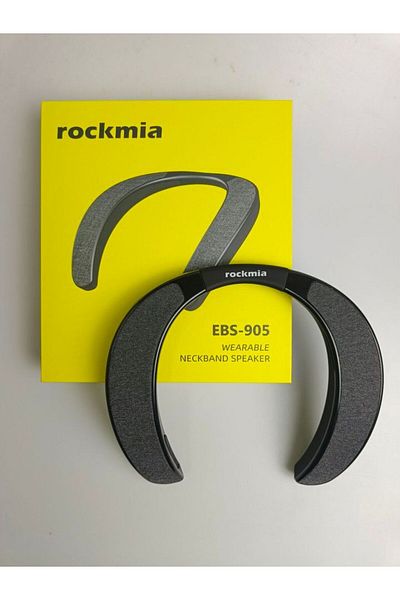 Choice Rockmia brand box Rockmia EBS-905 3W*2 Wearable Neckband Speaker Bluetooth 5.0  Hands-free Ear-Free
