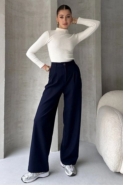 HATCELL Oversize Fabric Palazzo Trousers - Cut