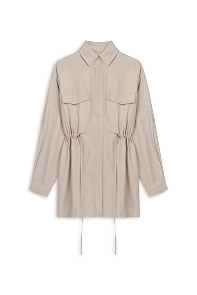 MISS IPEKYOL Ρυθμιζόμενο πουκάμισο με μπουφάν μέσης