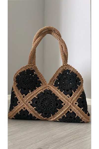 WOMANBAG HASIR EL YAPIMI OMUZ VE KOL ÇANTASI