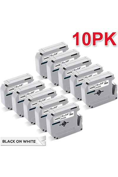 Choice 10X MK231 12 mmx 8m Label Tapes for Brother P Touch PT-85 PT-75 PT-BB4 PT-55