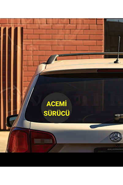 Parti Tasarla Novice Driver Car Sticker 15 cm