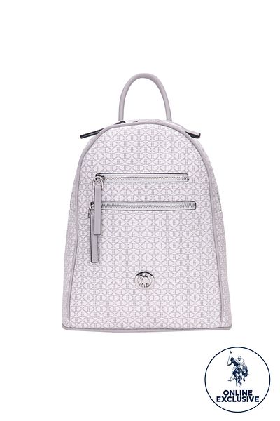 U.S. Polo Assn. Rucsac de damă alb-gri Us8407
