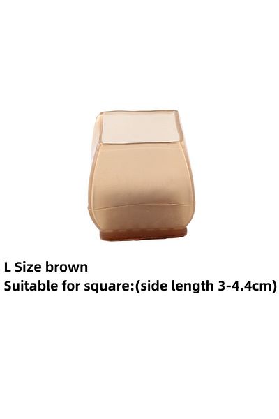 Choice 16pcs K-Square-L 8/16pcs Silicone Chair Legs Non-Slip Pads Furniture Sofa Feet Anti-noise Sock Cover