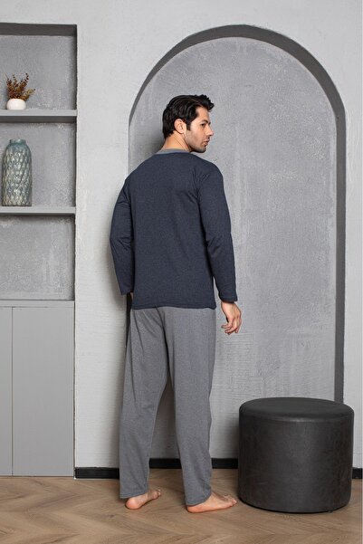 Sude HOMEWEAR Ανδρικό σετ πιτζάμες με μακριά μανίκια