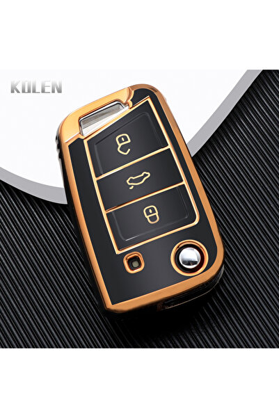 Choice3 3 Button G-Black New TPU Car Key Case Cover Shell For VW Volkswagen G...