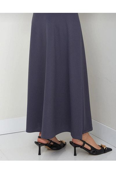 sozan Puff Scuba Smoked Color Skirt