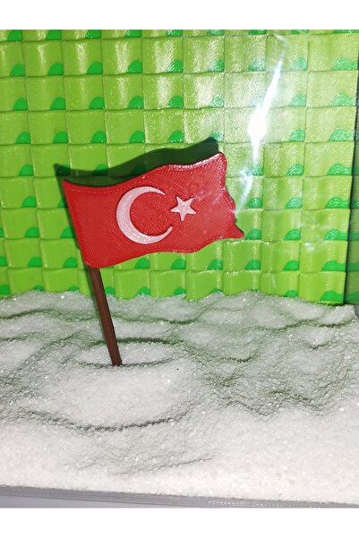 MDİZMİR Bayrak Akvaryum Dekoru × Fanus Süsü × Küçük Akvaryum ve Büyük Akvaryu...