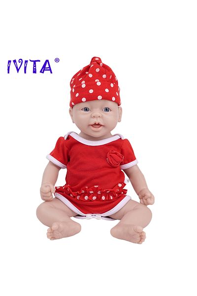Choice 37cm (14.56 inch) Unpainted Unfinished IVITA WG1555 14.56 inch 1.65kg 100% Full Silicone Reborn Baby