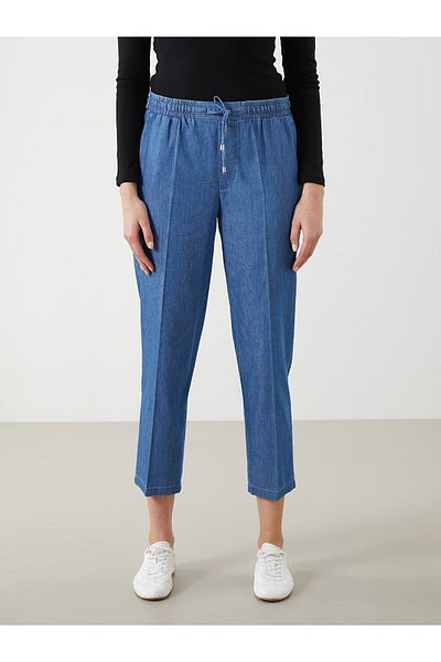 LC Waikiki Pantaloni de damă, cu talie elastică, crocodil