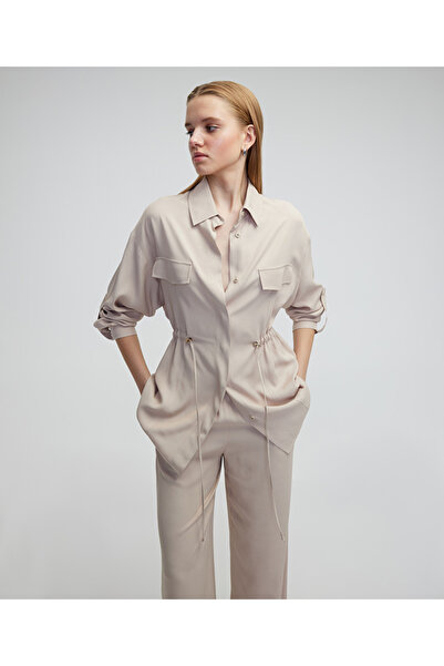 MISS IPEKYOL Ρυθμιζόμενο πουκάμισο με μπουφάν μέσης