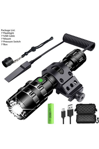 ESMARTER 074 Package B Professional Hunting Tactics Night Reconnaissance Led Flashlight L2 Lamp Beads Waterpr