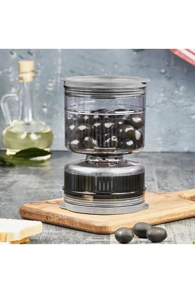 VİP AHMET Vip Ahmet Smoked Hourglass Shaped Cheese Olive Pickled Storage Container 500 ml