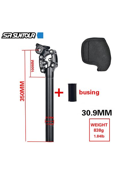 Choice SUNTOUR 30.9MM Case SR Suntour NCX Bicycle Damping Suspension Seat Post Mountain Bike 50mm Travel 27
