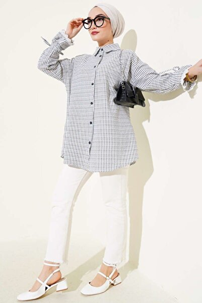 YILMAZBARMAZ Cămașă țesută cu detaliu guipură pentru femei