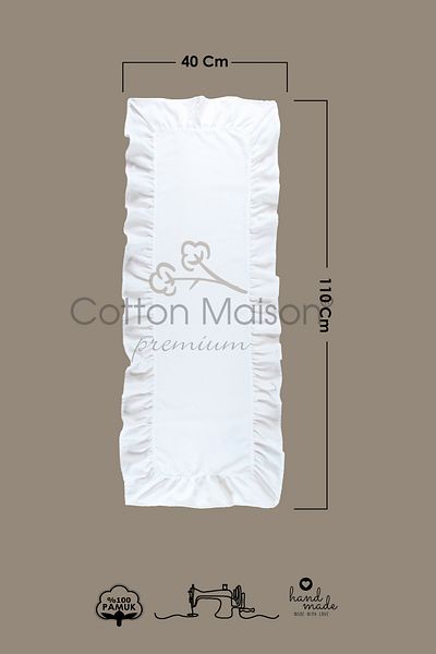 cotton maison Poli Volanat Runner 40x110 Cm