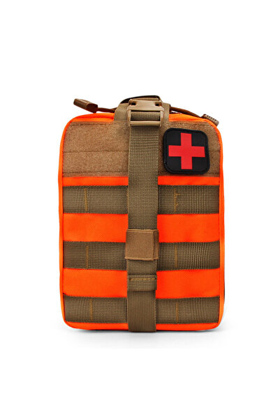 Choice1 حقيبة الإسعافات الأولية التكتيكية من Molle باللون البرتقالي، حقيبة طب...
