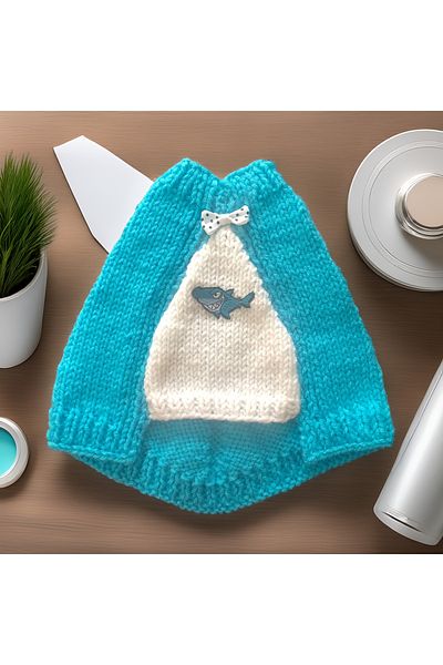 Lady Fify Turquoise Fish Cloak for Cat Dog