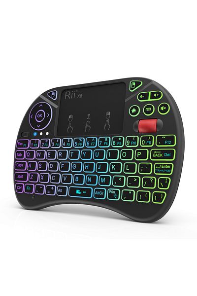 Choice English Keyboard Rii X8 2.4GHz Wireless Russian/English/French/Spanish Remote Control Keyboard With