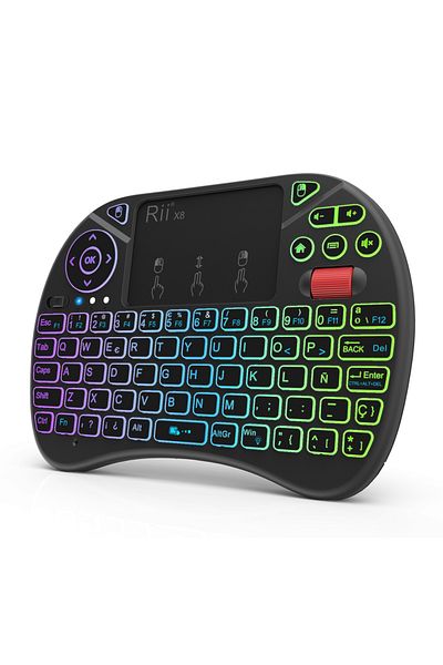 Choice Spanish Keyboard Rii X8 2.4GHz Wireless Russian/English/French/Spanish Remote Control Keyboard With