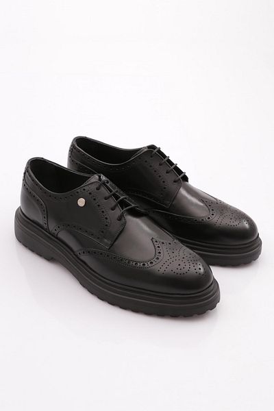DGN Pánské boty Oxford - Black Antique 211343641
