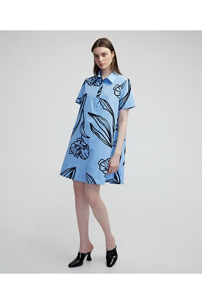 MISS IPEKYOL Abstract flower pattern dress