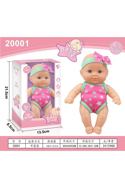 GGbell 20001 Mini Silicone Reborn Dolls Realistic Smiling Newborn Baby Doll Simulation Baby Dress Up Soft R