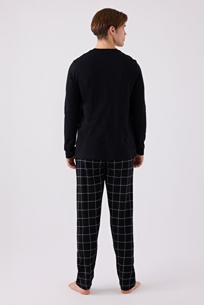 Arnetta Ανδρική μαύρη μακρυμάνικη πιτζάμες