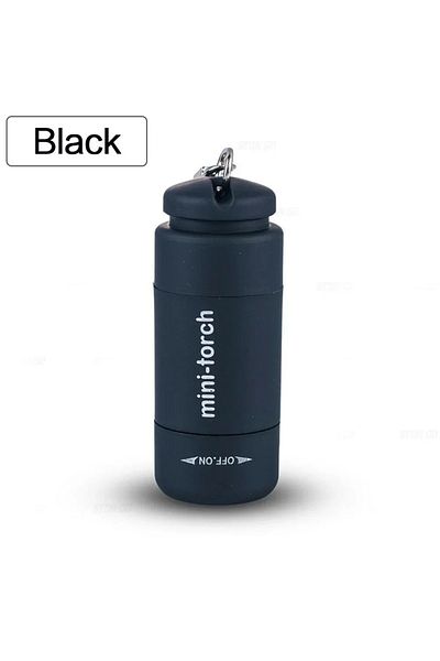 Choice Black Usb Rechargeable Led Multifunctional Strong Light Pocket Keychain Flashlight Waterproof Outdoo