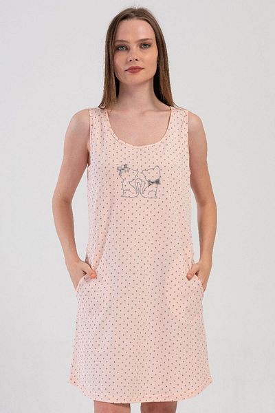VİENETTA Tunica de dama cu bretele groase Baby Pink C6T1N5O804