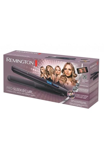 Remington Placă de îndreptat părul digital subțire Pro Sleek Curl - S6505