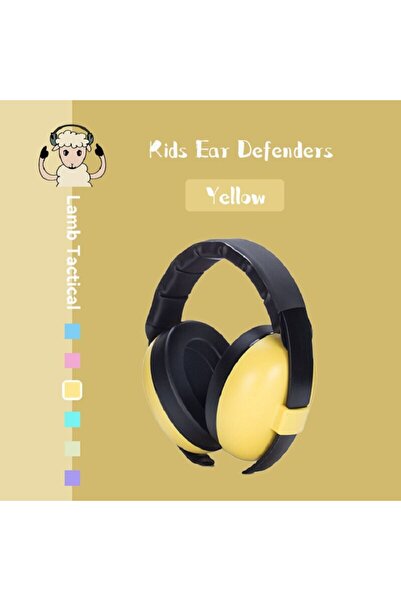 Choice سماعات أذن صفراء لحماية أذن الطفل من الضوضاء أثناء النوم وسماعات رأس ل...
