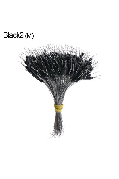 Choice M-black 2 300 قطعة/العبوة طافية صيد السمك السوداء مع سدادة سيليكون موص...