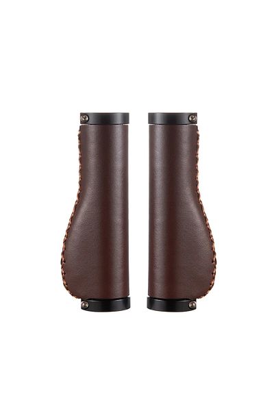 Choice L-Black Drak Brown Mtb Grips PU Leather Bicycle Handlebar Sleeve Accessories Modified Bicycle Handle