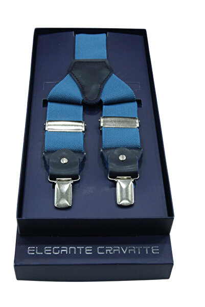 Elegante Cravatte Indigo Blue Color Salopet Trouser Hanger