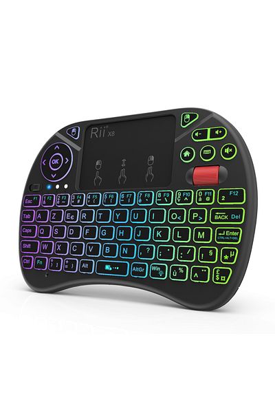Choice French  Keyboard Rii X8 2.4GHz Wireless Russian/English/French/Spanish Remote Control Keyboard With