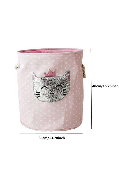 Choice 20802 Cat Foldable Laundry Basket for Dirty Clothes for kids baby Toys canvas wasmand large storage