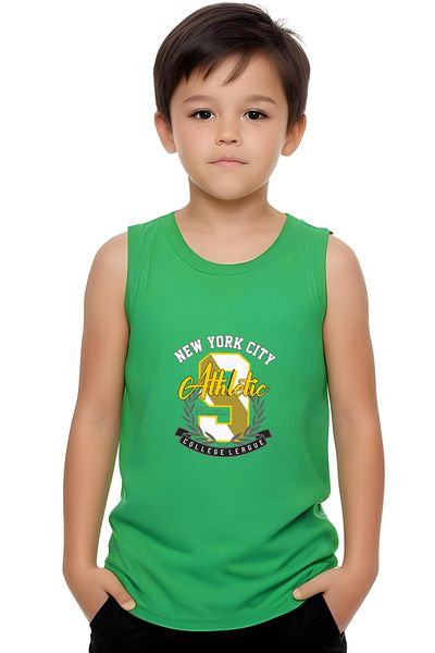panios kids New York Athletic Printed Boys' Sling T-Shirt and Shorts Bottom-Top Set