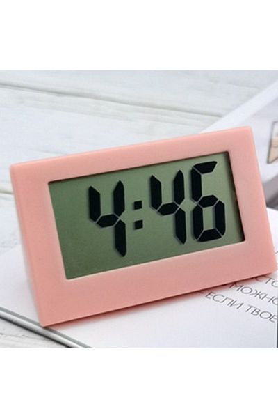 Choice Pink 5.2*2*3.5cm Mini Portable Desk Clock 12hour Time Display Digital Clock With Date Electronic Ta