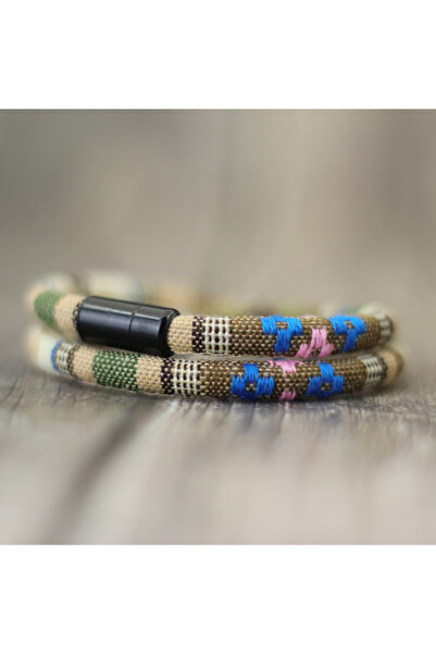 Choice S 17.5cm 6.9Inch khaki New In Men Bohemia Rope Bracelet Attract Magent...