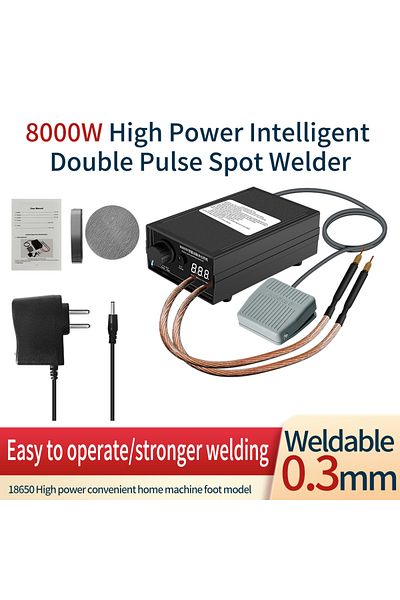 Choice EU Plug 8000W Mini Spot Welder Kit DIY Automat 18650 Battery Pack Welding Portable Spot Welding Mach